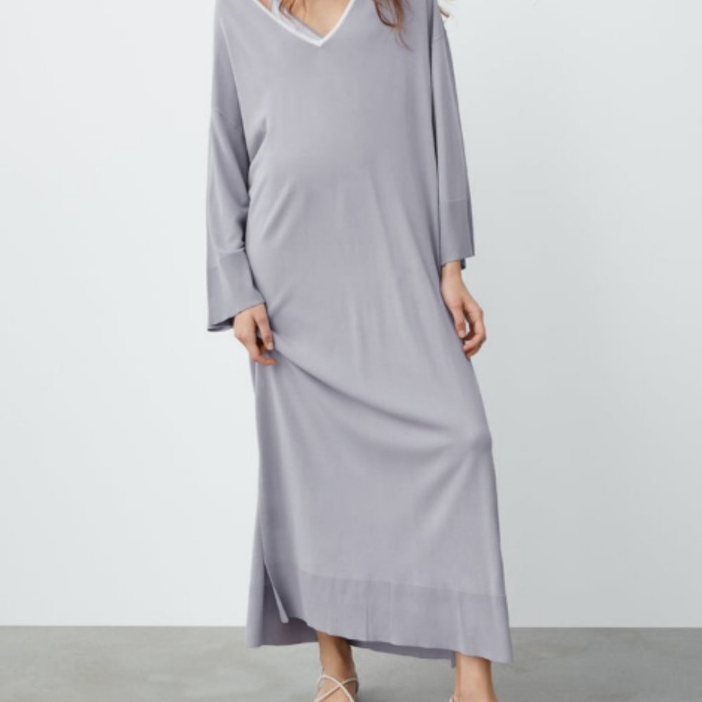Zara Gray Maxi Dress